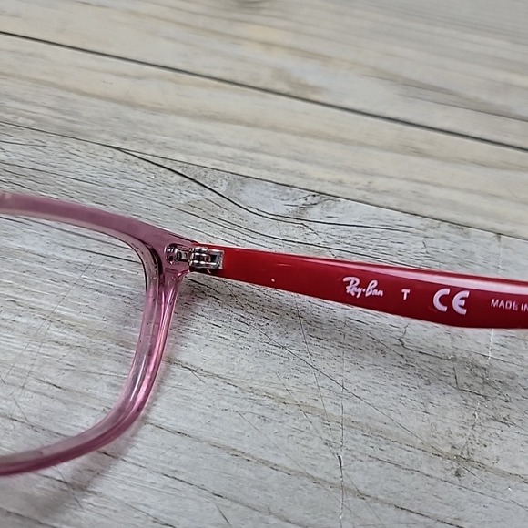 Ray-Ban Kids  RB1586 3777 Eyeglasses Clear Pink Red‎ 47-16-130 FRAMES ONLY - Picture 5 of 12